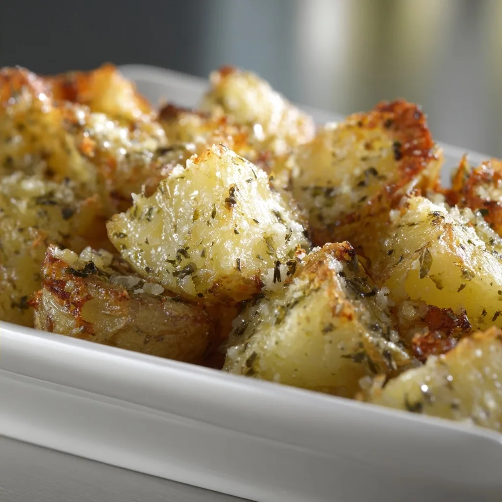 Garlic Parmesan Potatoes with Creamy Flavor