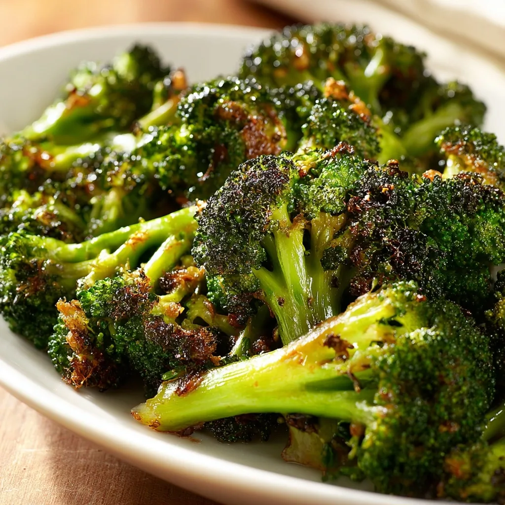 Garlic Roasted Broccoli with Parmesan and Lemon Zest