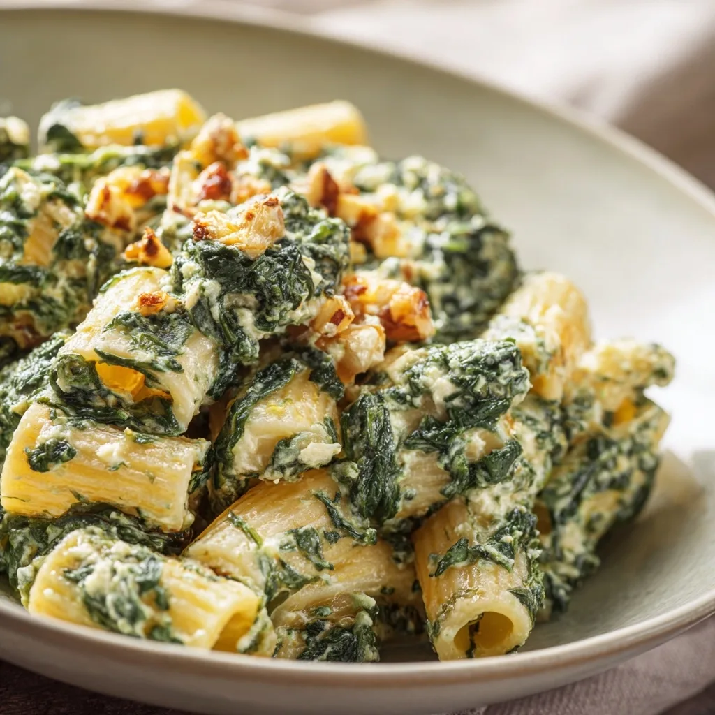 Creamy Spinach Ricotta Pasta with Fresh Herbs